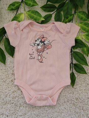 Baby Girl Minnie Mouse Onesie (3-6 Months)